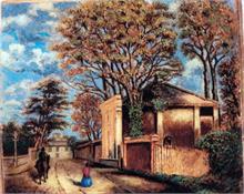 An unsigned painting of the