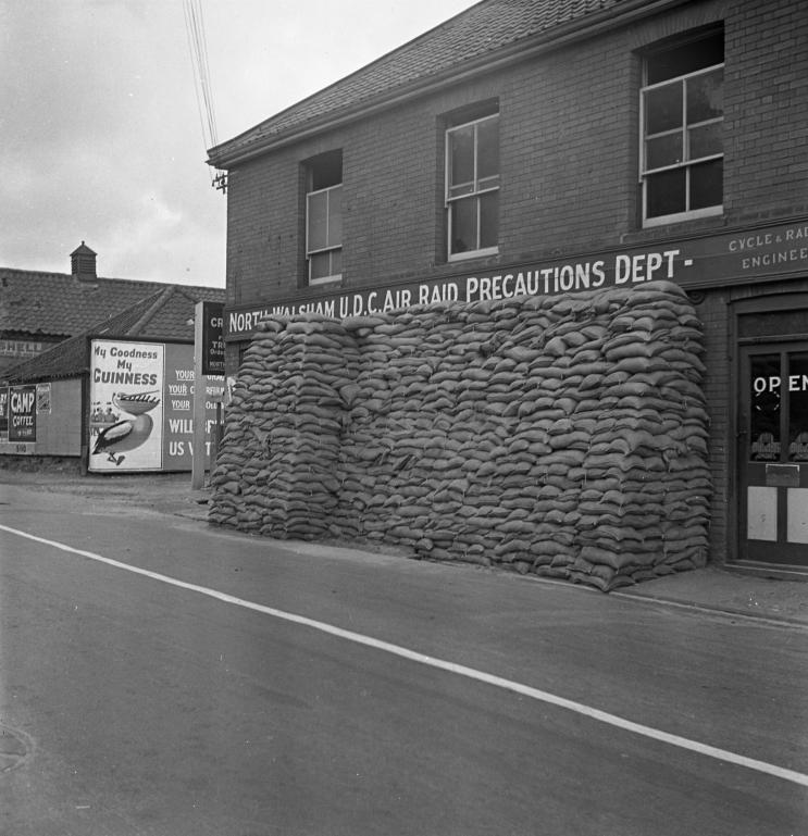 Photograph. ARP Headquarters on Yarmouth Road (North Walsham Archive).