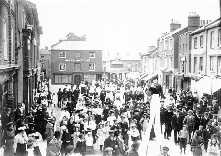 Photograph. A bank holiday 'frolic' (North Walsham Archive).