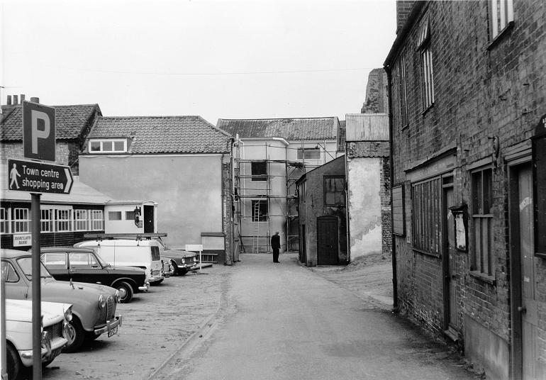 Photograph. Bank Loke, North Walsham (North Walsham Archive).