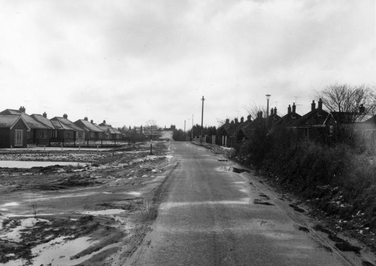 Photograph. Bradfield Road, North Walsham (North Walsham Archive).