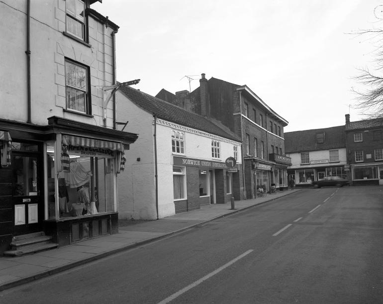 Photograph. Church Street, North Walsham (North Walsham Archive).