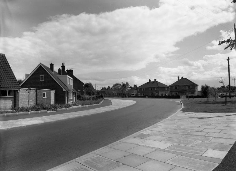 Photograph. Happisburgh Road, North Walsham (North Walsham Archive).