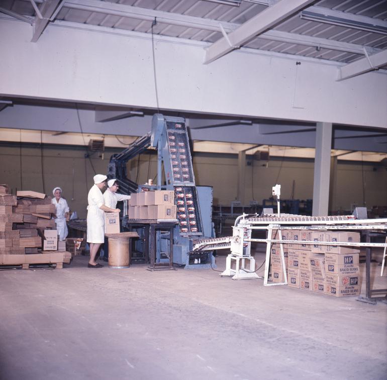 Photograph. HP Smedleys Factory Floor, Norwich Road (North Walsham Archive).