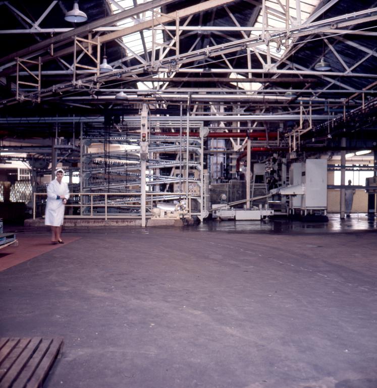 Photograph. HP Smedleys Factory Floor, Norwich Road (North Walsham Archive).