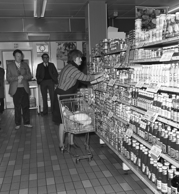 Photograph. International Stores Trolley Dash (North Walsham Archive).