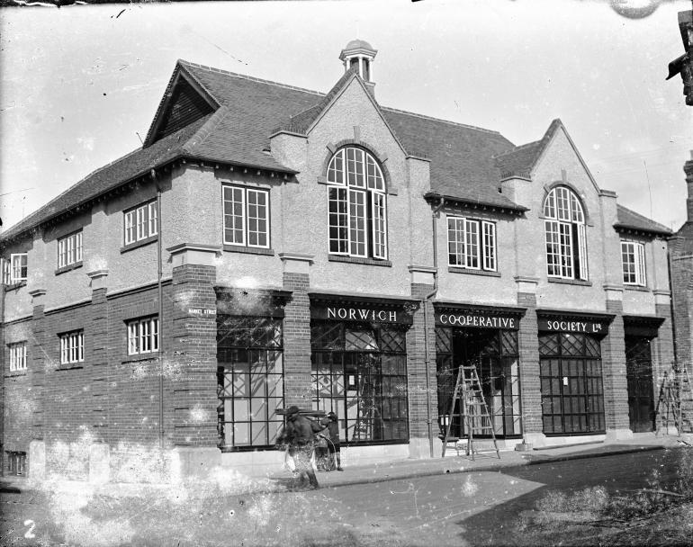 Photograph. New Co-Op, Market Street, North Walsham (North Walsham Archive).