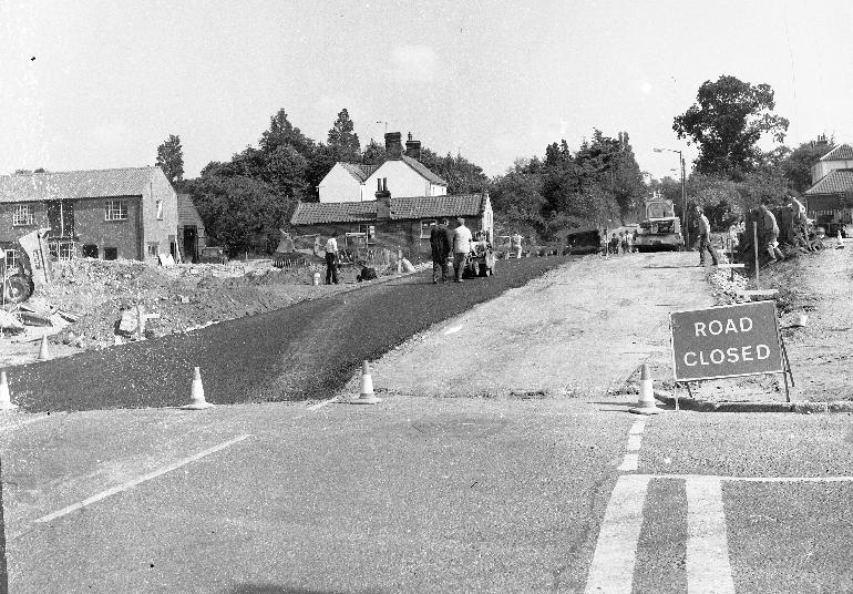 Photograph. North Walsham By-Pass Construction (Les Edwards) f (North Walsham Archive).