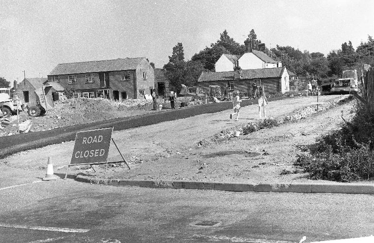 Photograph. North Walsham By-Pass Construction (Les Edwards) j (North Walsham Archive).