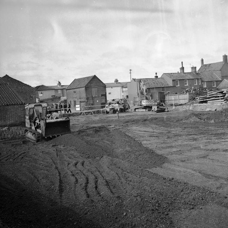 Photograph. North Walsham Cattle Market (North Walsham Archive).