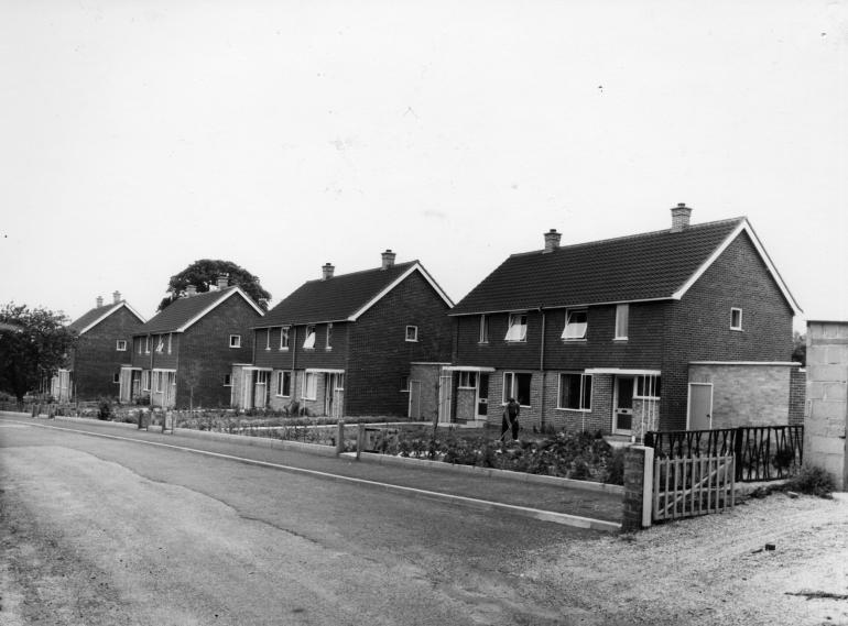 Photograph. Northfield Road, North Walsham (North Walsham Archive).